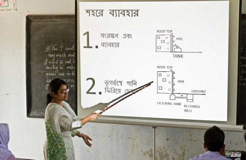 Rainwater Harvesting System Installation and Awareness Campaigning in a School